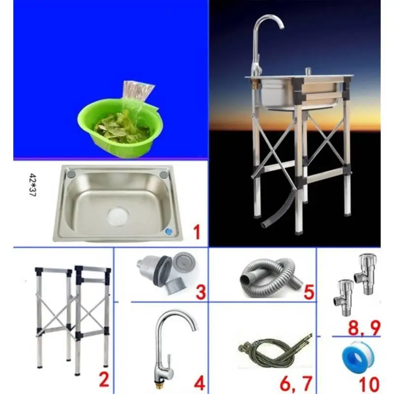Banheiro Evier встроенный портативный диссипадор Lavello кран Afwasbak Lavabo De Cocina Fregadero Cuba Pia Cozinha кухонная раковина