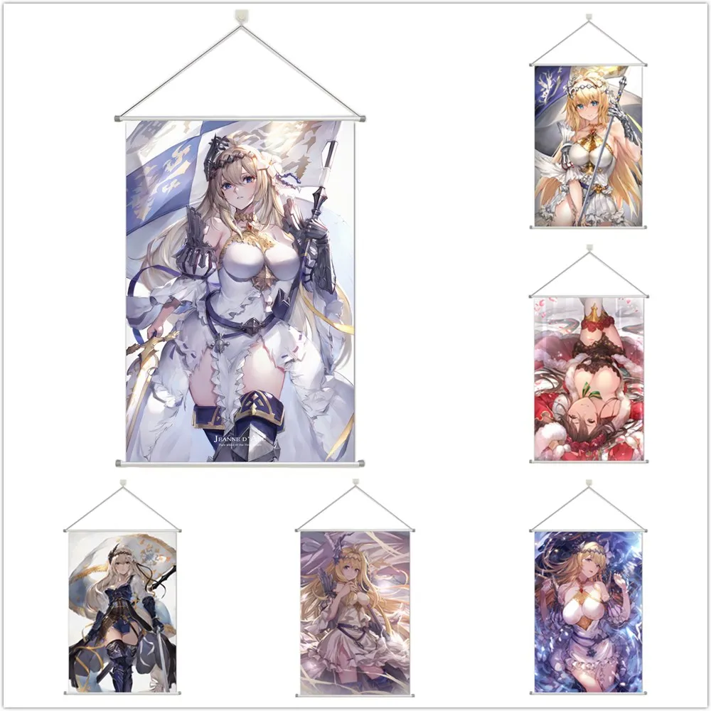 

Granblue Fantasy Jeanne d'Arc Rosetta Alloy Scroll Cartoon Comic Scroll Hanging Wall Decor