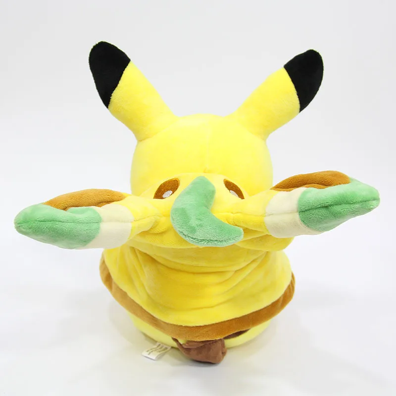 28 см карманные животные Пикачу Косплей Eevee плюшевые игрушки Gengar мягкие куклы Eevee с плащом Cos игрушка Пикачу детский подарок SA1884
