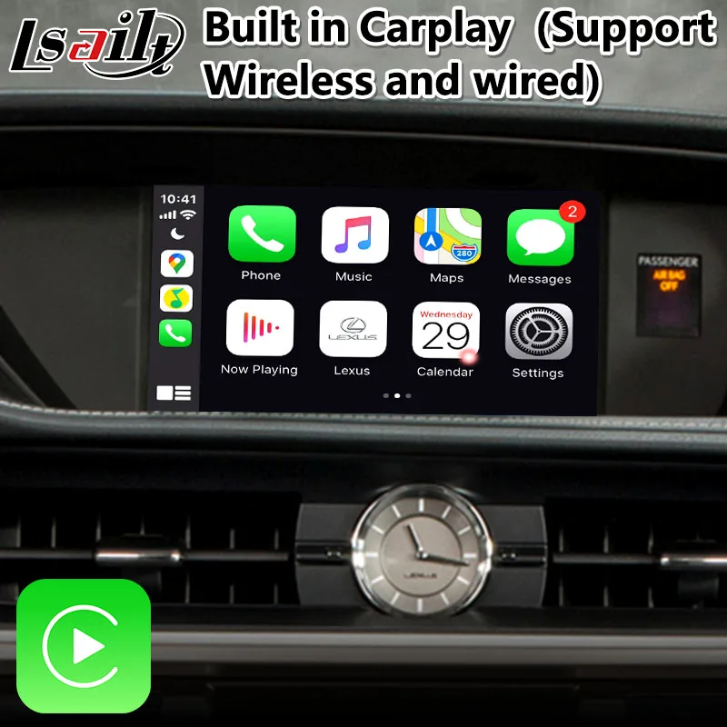 Lsailt Android Carplay интерфейс для Lexus ES350 ES модель 2014 2018 с управлением мышью