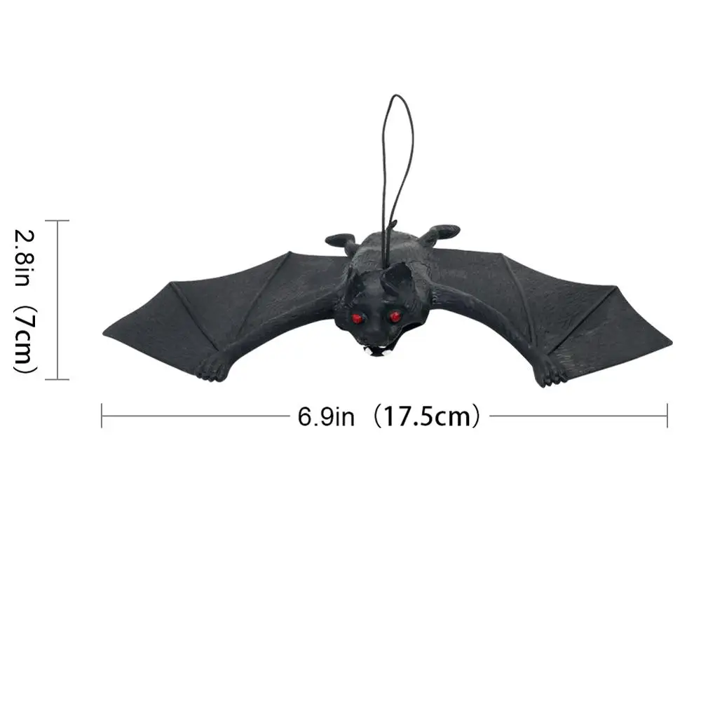 1Pcs Large Bat OurWarm дом с привидениями висячие привидения украшения-ужастики для хеллоуина реквизит жуткий скелет висящий Грим жнец домашняя Дверная панель Декор - Цвет: 1Pcs Large Bat