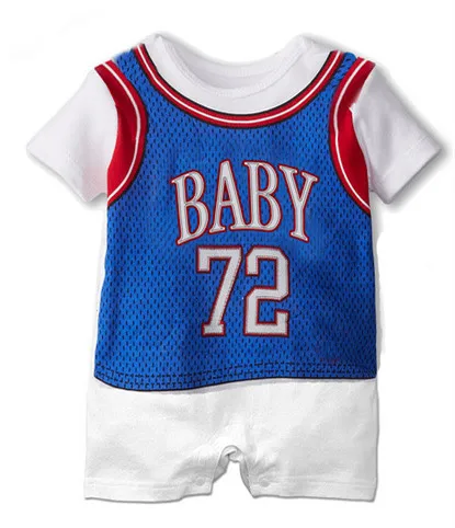 Clearance Sale Summer Baby Boy Rompers Short Sleeve Football Toddler Clothes Newborn Boys Sport Clothing Set Infant Jumpsuits |