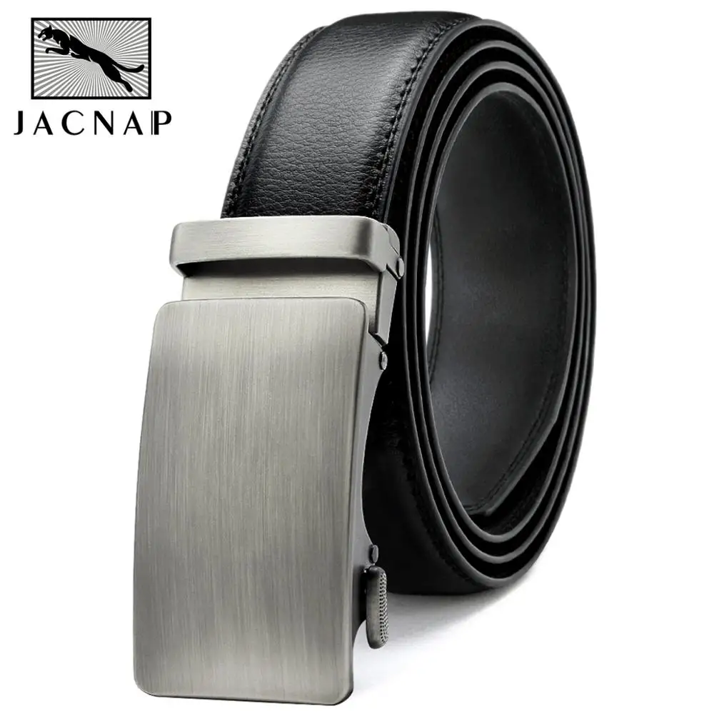 JACNAIP Men Belt Male Genuine Luxury Leather Belts High Quality Automatic Alloy Buckle Belt，New Arrived Men Belts мужские ремни