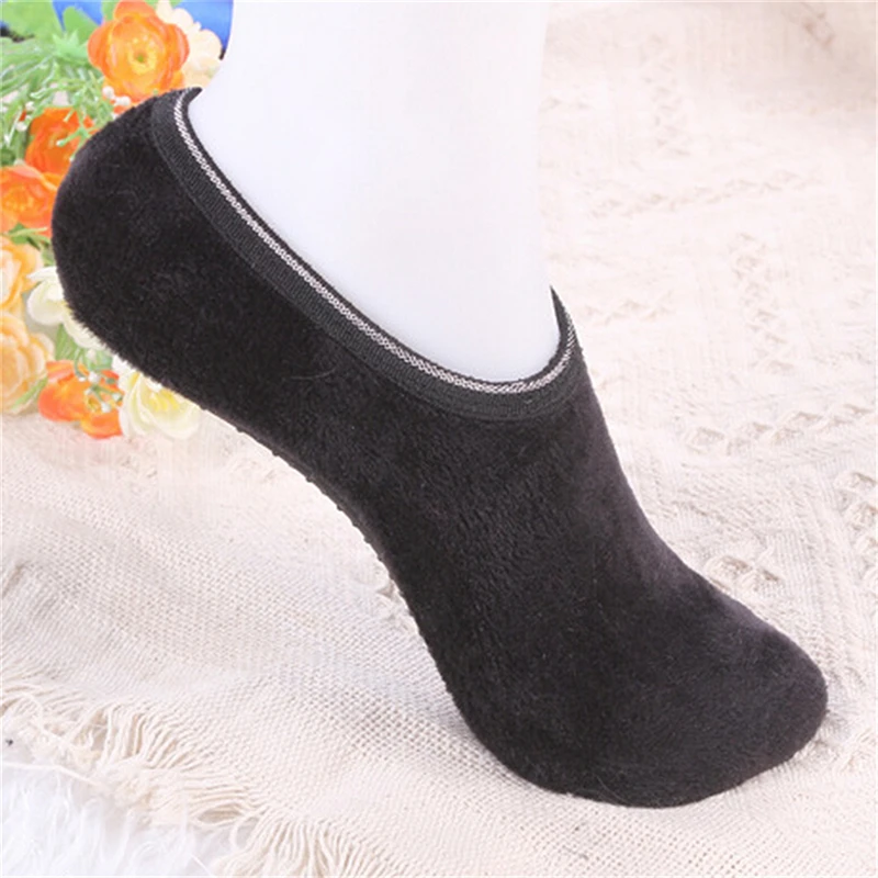 Autumn Winter Napping Indoor Floor Socks Thicken Warm Antiskid Short Boat Sock Hot Fashion | Женская одежда