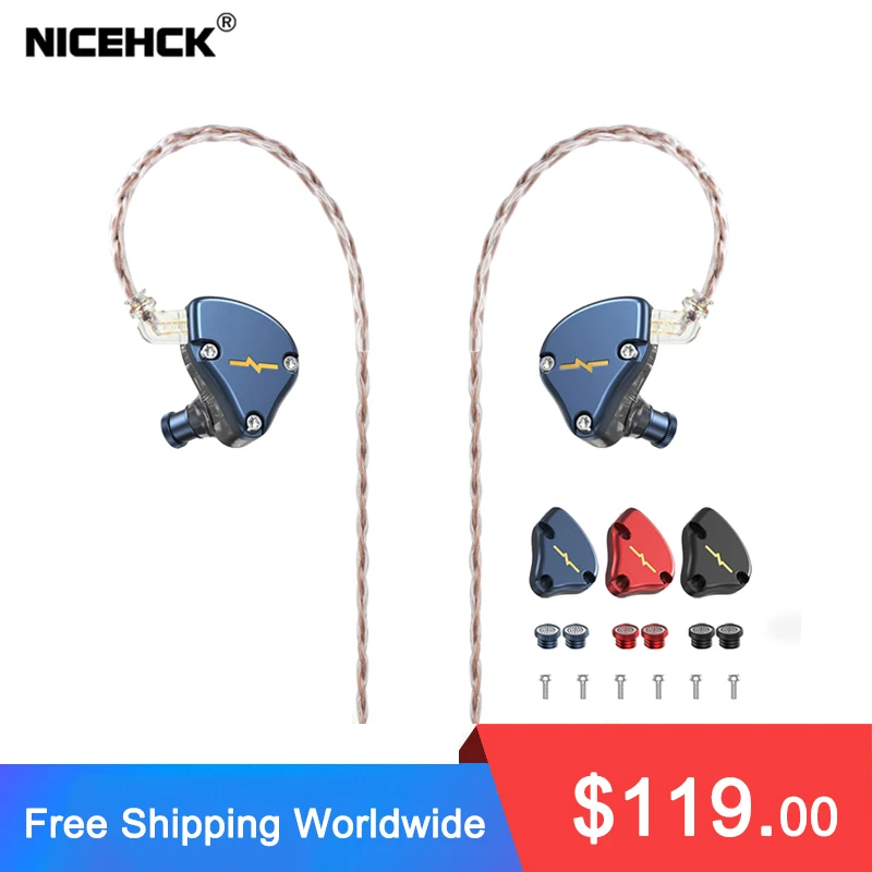 

NICEHCK NX7 MK3 HIFI Earphone 7 Driver Units Earbud Upgraded 4BA+Dual CNT Dynamic+Piezoelectric Hybrid Replaceable Facepanel IEM