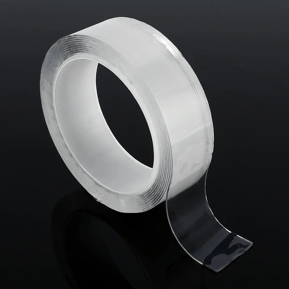 Прозрачная нано волшебная лента 1/3/5 м Двухсторонняя клейкая наклейка бесследная