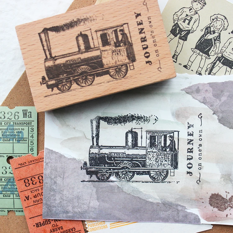 moodtape vintage wood clear stamp for DIY scrapbooking/photo album Decorative stamp vegetation plant rubber stamp seal