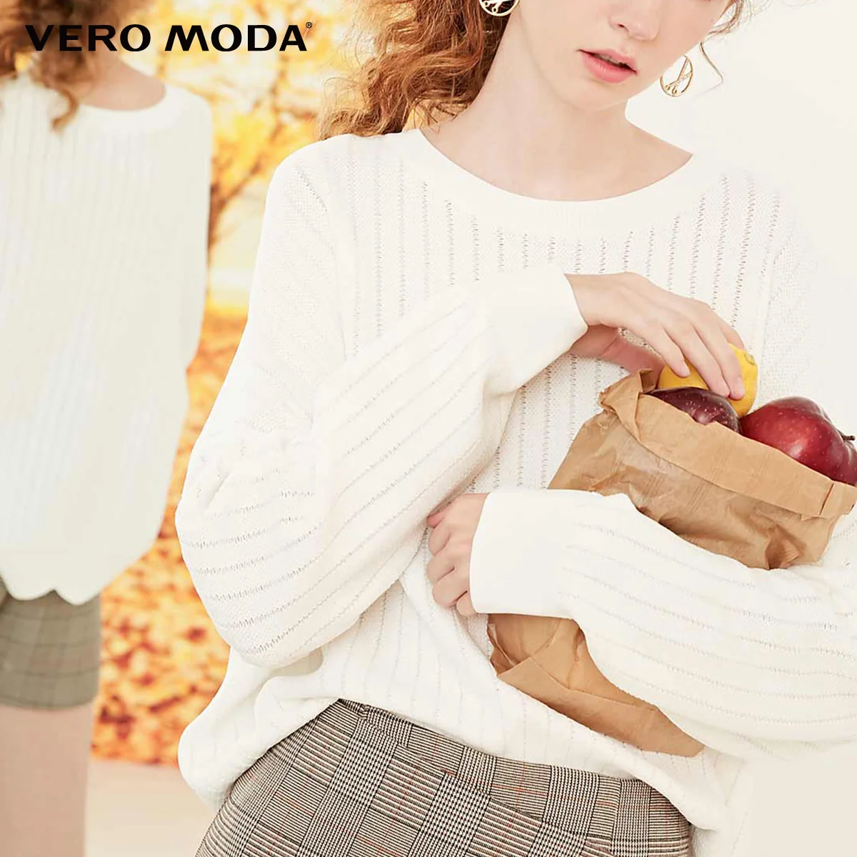 Vero Moda зимний женский свитер с круглым вырезом | 319124526 Женская одежда