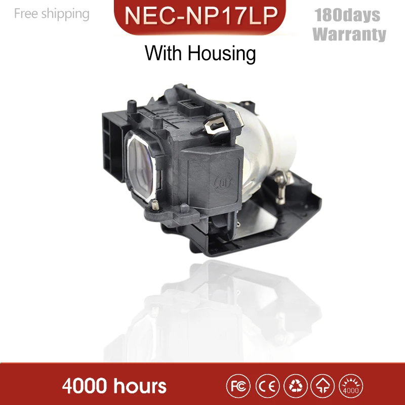 

Original NP17LP For NEC P350W P350WG P420X P420XG M300WS M300WSG M350XS M350XSG M420XG M420X Projector Lamp Bulb With Housing