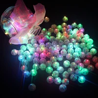 100 pcslot round ball led balloon lights mini flash lamps for lantern christmas wedding party decoration white yellow pink