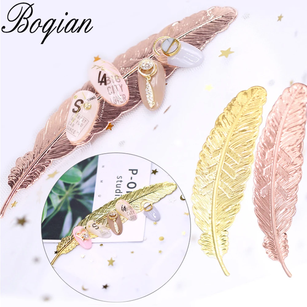 1 шт ногтей из розового золота с креплением на кератиновых пластинах держатель