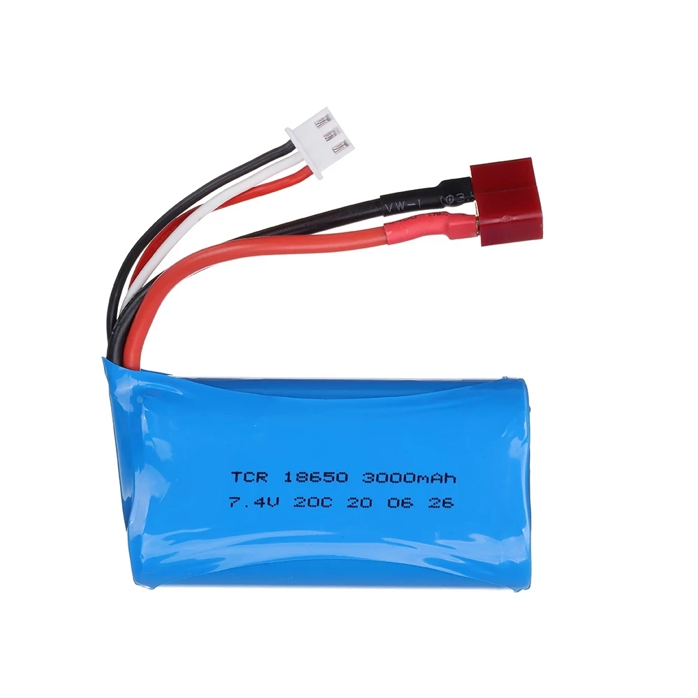 7.4V 1500mAh/2200mAh/3000mAh 18650 lipo Battery for Q46 Wltoys 10428 /12428/12423 WPL MN99S D90 U12A S033g Q1 H101 Rc Boats Cars |