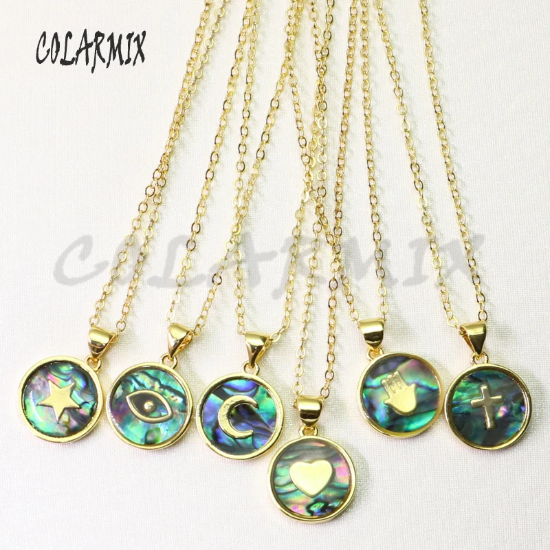 Очаровательное ожерелье из ракушек с морскими ушами модные ювелирные изделия