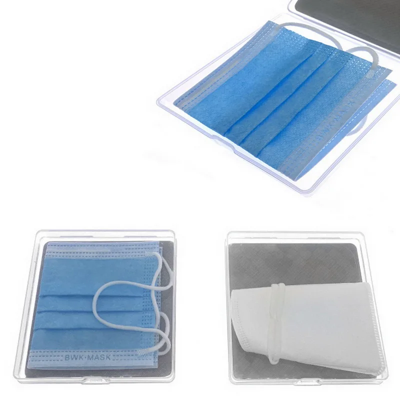 

Mask Storage Box Portable Face Container Foldable Mask Storage Box Storage Bag Mask Clip Mouth Muffle C9C090J53