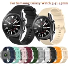Ремешок силиконовый для Samsung Galaxy Watch 3 41 мм 45 мм, спортивный смарт-браслет для Samsung galaxy watch 42 46 мм