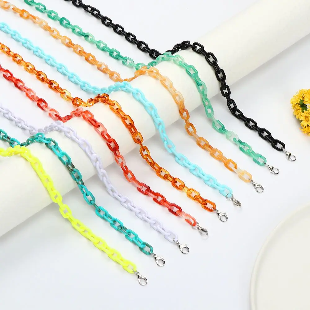 

Акриловая цепочка для очков, держатель для ожерелья, нескользящий шнурок для солнцезащитных очков, 1 шт.