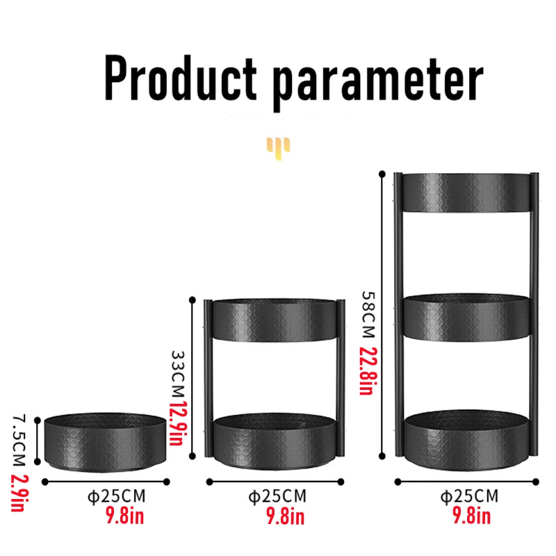 kitchen turntable spice organizer rack 360 degree spinning storage cabinet organizer seasoning container tray rack storage shelf free global shipping