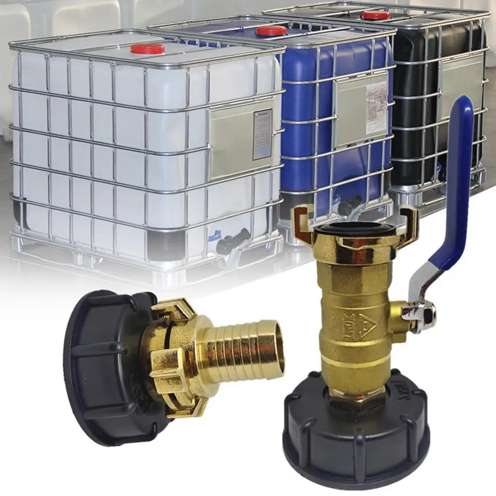 

Переходник для резервуара IBC S60X6 на латунный кран 3/4 дюйма, 1 шт., запасные части для штуцера клапана для домашнего сада, соединители для воды