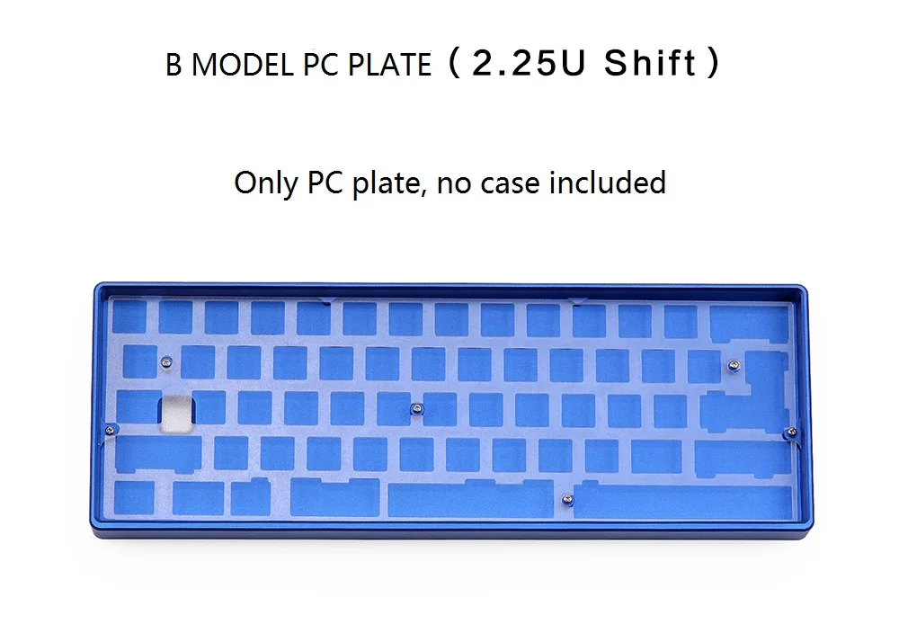 KBDFANS GH60 DZ60 PC пластина для механической клавиатуры 60% Размер|Аксессуары мышей и