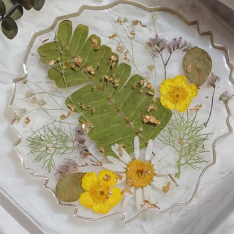 Подставка под стакан эпоксидная смола форма с геометрическим агатом 4 шт. коврик