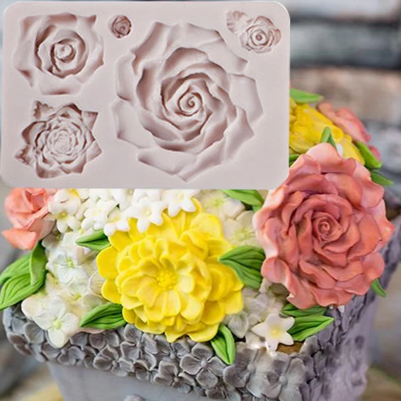Yueyue Sugarcraft перо силиконовая форма помадка форма для украшения торта инструменты форма для шоколадной мастики - Цвет: Grey