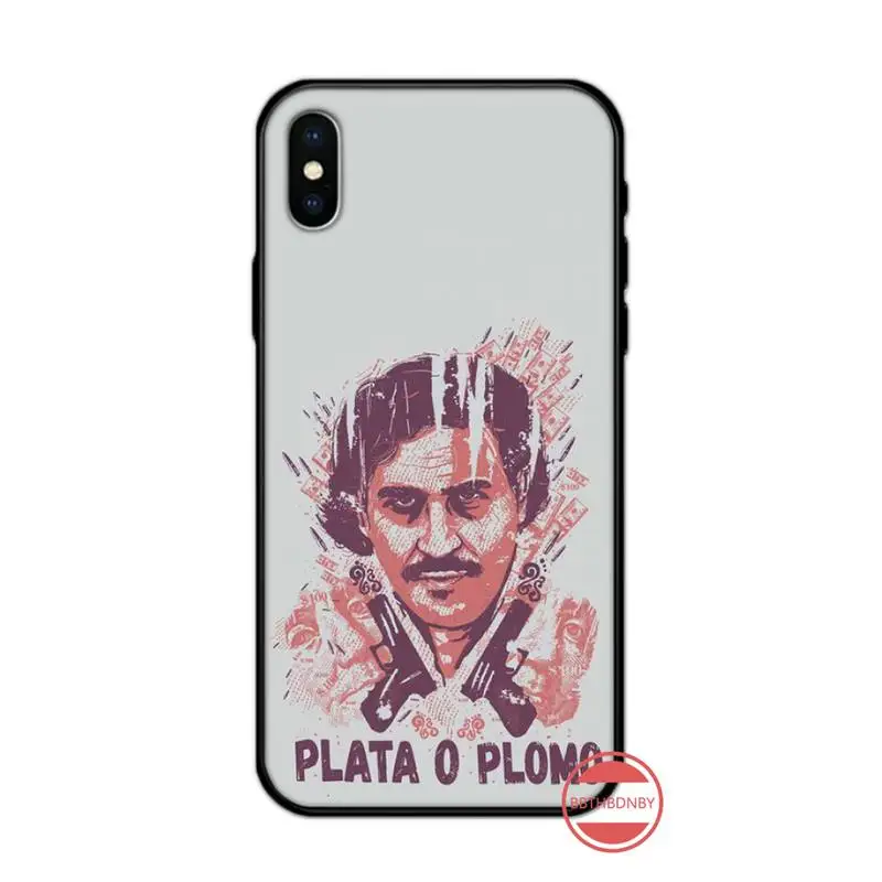 Мягкий чехол для телефона с принтом Пабло Эскобара из ТВ-сериала Narcos фото на