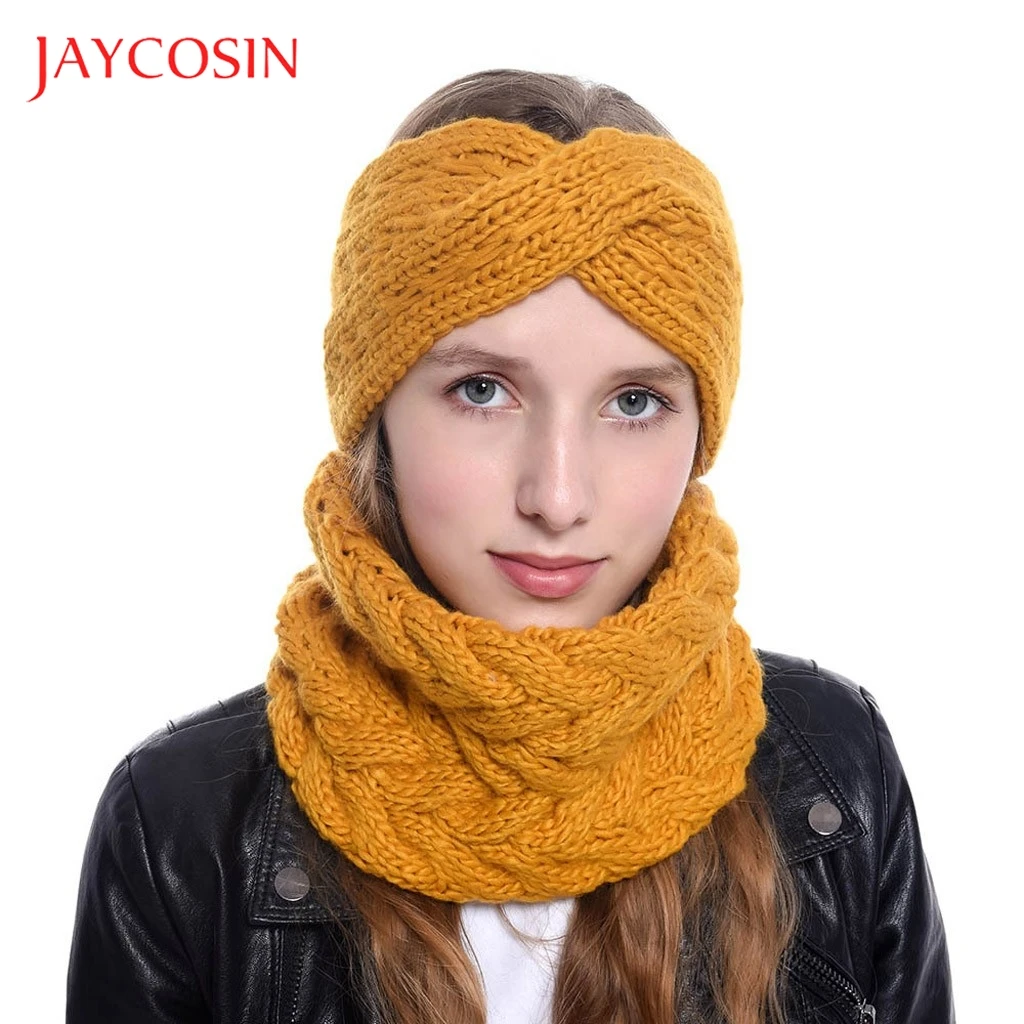 JAYCOSIN новые женские повязки на голову для девочек зимняя плетеная повязка