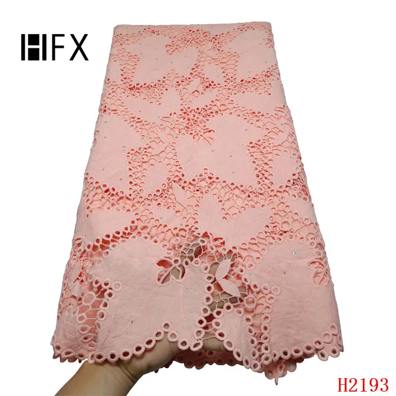 Tissu africain broderie coton нигерийский шнур кружевной ткани высокое качество Гипюр Вышивка Французская ткань кружево для вечернего платья