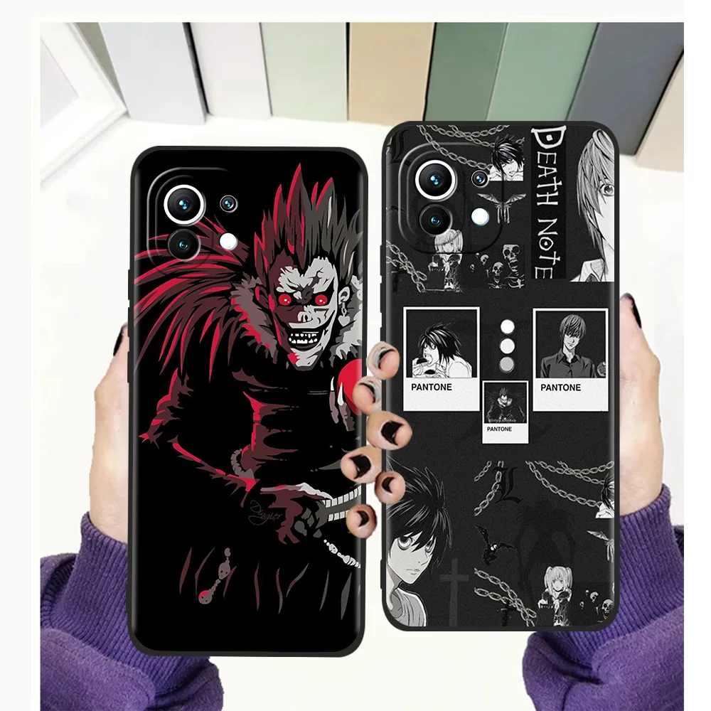 

Death Note Ryuk Kira Shockproof Phone Case for Xiaomi Mi Poco F3 X3 NFC M3 9T 11 Ultra 11T Note 10T Pro Lite Plus 5G Soft Cover