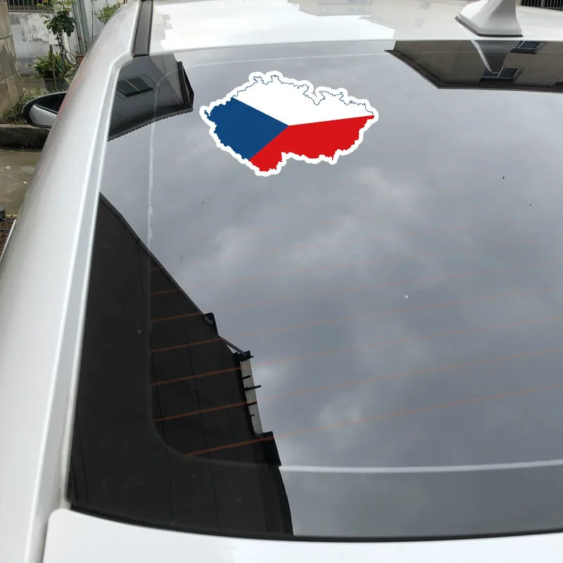 EBdecal личность Чехия Карта Флаг для Авто/бампер/окно/настенные наклейки DIY Декор