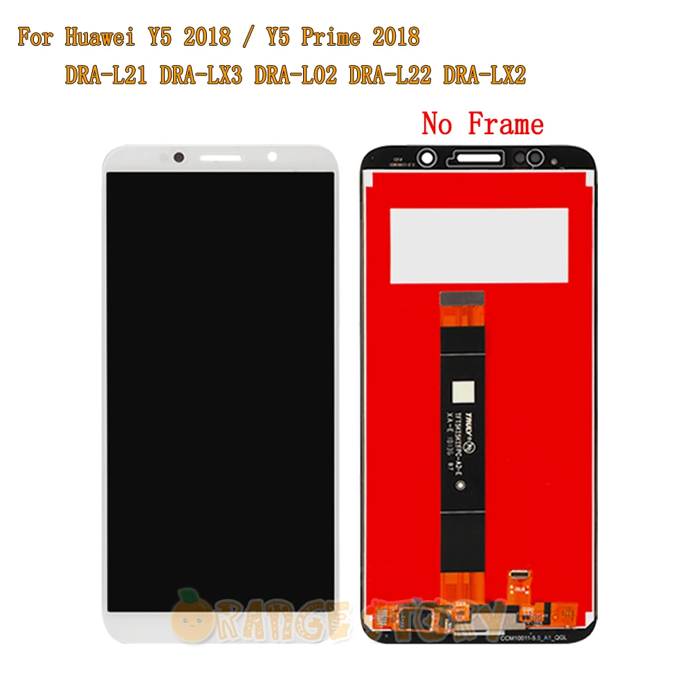 5,4" для huawei Y5 Prime DRA-LX2 Полный ЖК-дисплей сенсорный экран сенсор стеклянная рамка для Y5 DRA-L21 DRA-L01 ЖК-экран