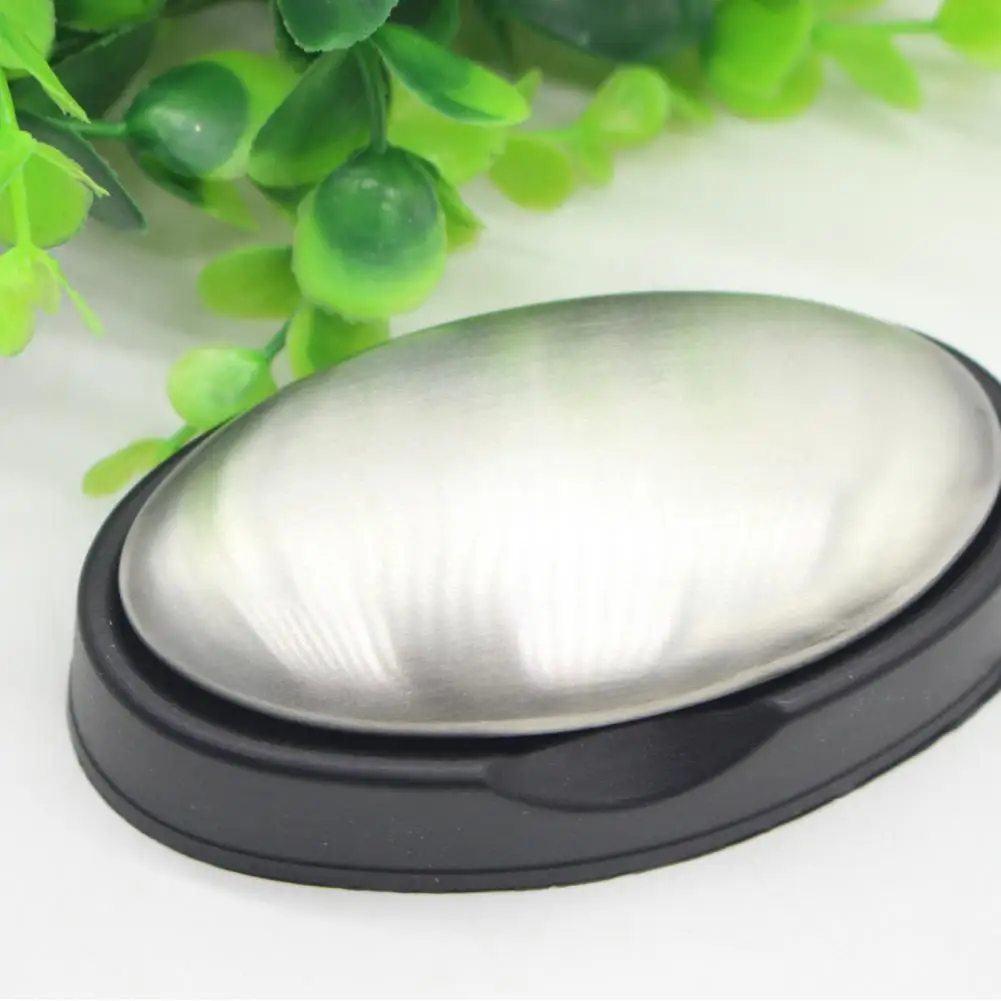 

Soap Safe Easy Clean-up Oval Stainless Steel Soap Odour Remover for Kitchen