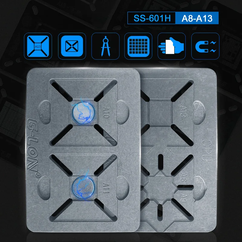 Шарики для микросхем IC трафарет BGA ремонта растений Оловянная паяльная сеть A8 A9 A10