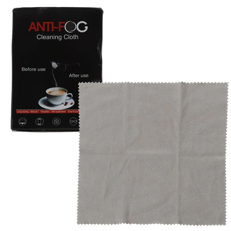 

Anti-Fog Cloth Reusable Lasts for 48h AntiFog Dry Wipe Fog Defender for Wearing Face Mask Defogger Eyeglasses Wipes