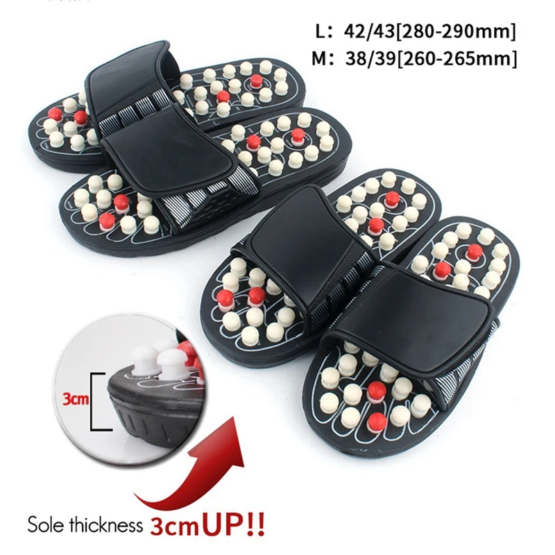 

Massage Slipper Shoes for Mens Chinese Medicine Pedicure Acupressure