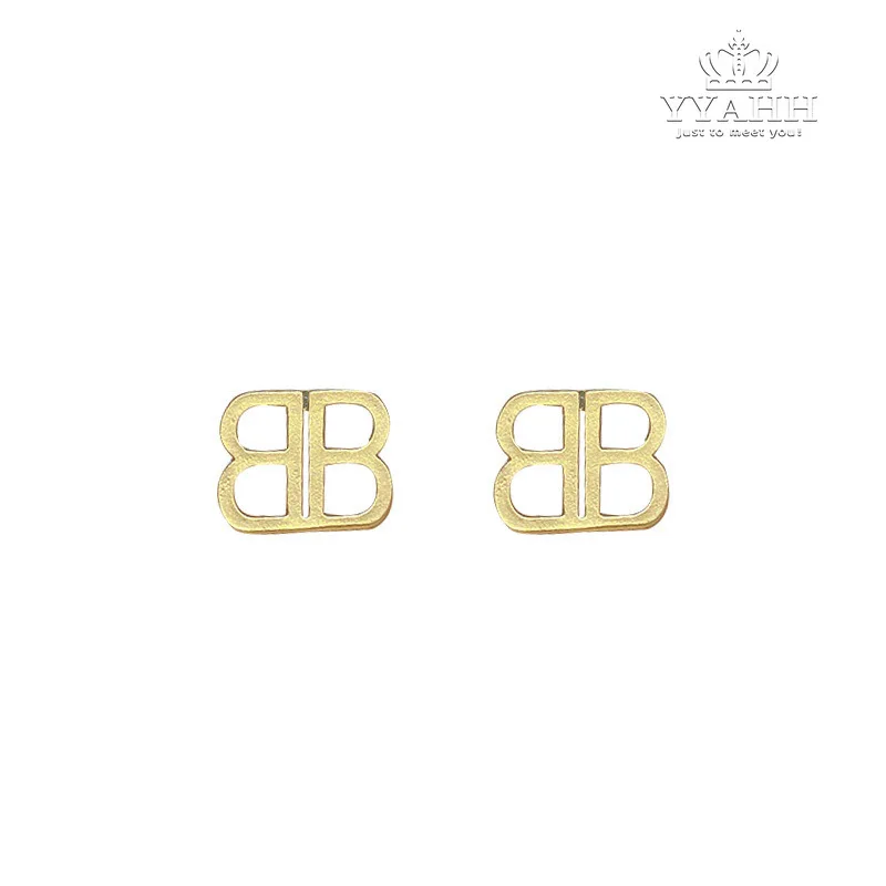 

Double Letter Symmetrical Earnail Korean Minority Design Simple Earrings, Web Celebrity Fashion Earrings Female