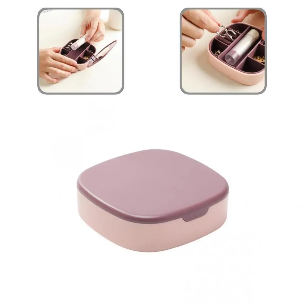 

Necklace Box with Mirror Wear Resistant Stress-resistance Bracelet Storage Jewelry Box