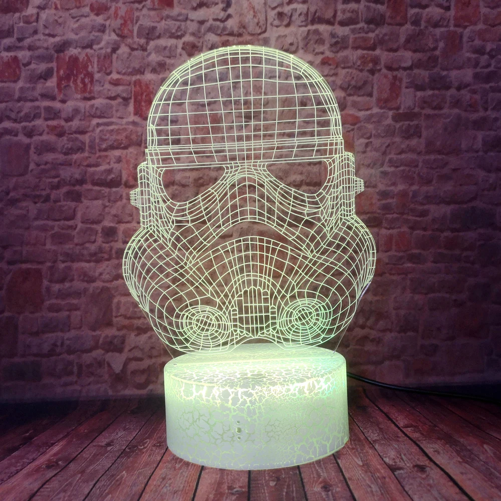 Звездные войны развязанная фигурка 3D Taibu Bai Bing Белый воин клон солдат умная