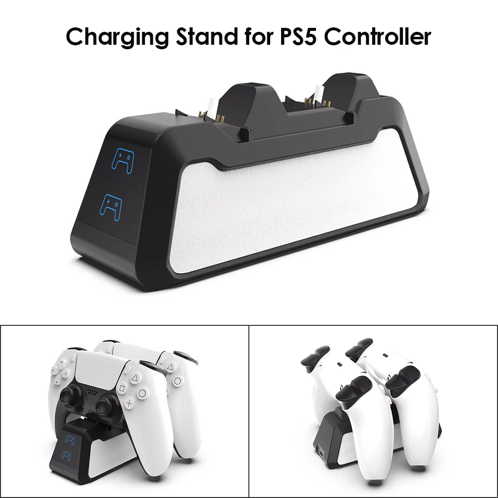 dual fast charger for ps5 wireless controller usb 3 1 type c fast charging cradle dock station for sony playstation5 gamepad free global shipping