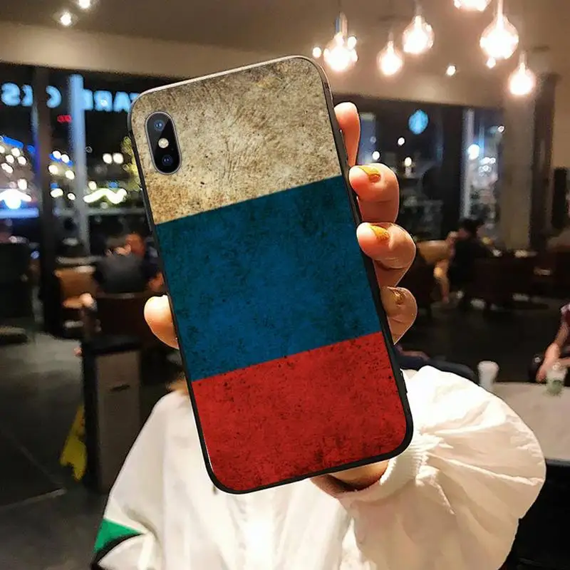 

Russian flag bear eagle flag pattern Phone Case for iPhone 11 12 pro XS MAX 8 7 6 6S Plus X 5S SE 2020 XR