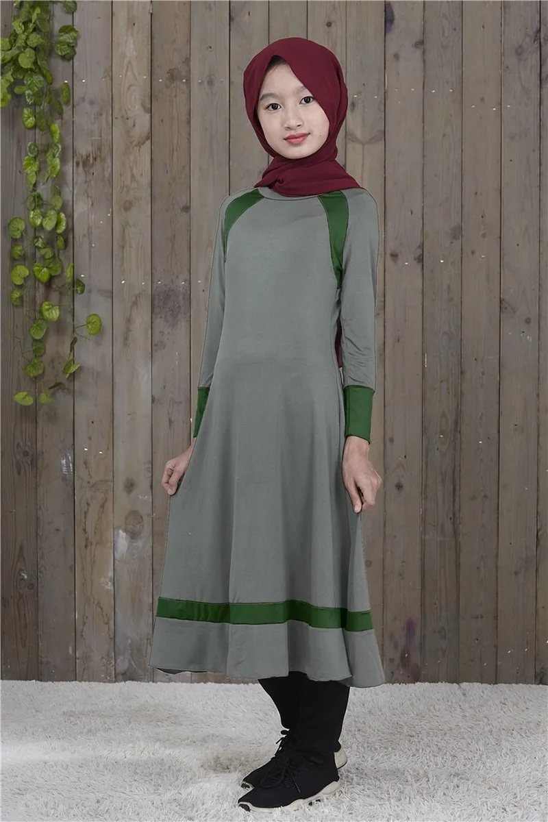 Платье мусульманское ТРАПЕЦИЕВИДНОЕ длинное с принтом | Тематическая одежда и