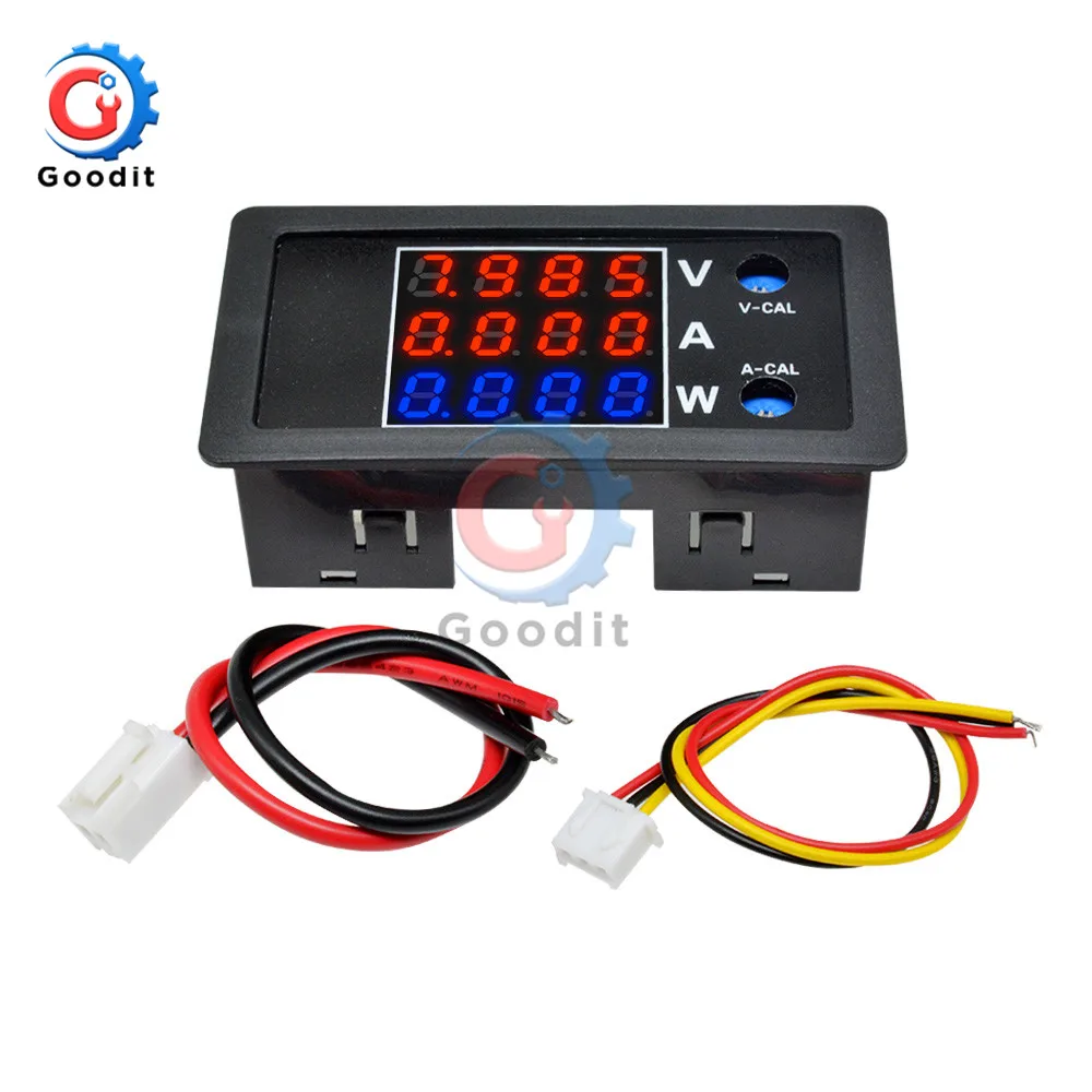 Цифровой Высокоточный Вольтметр Амперметр 1000 Вт 4 дюйма ваттметр тестер детектор