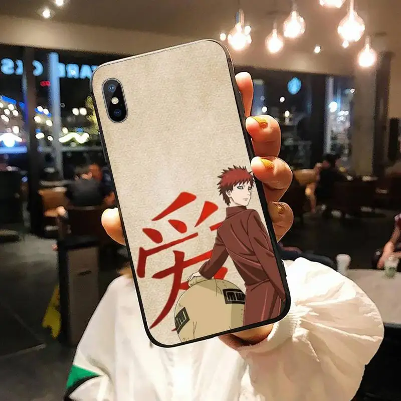

Naruto Gaara Anime pattern fashion Phone Case for iPhone 11 12 pro XS MAX 8 7 6 6S Plus X 5S SE 2020 XR