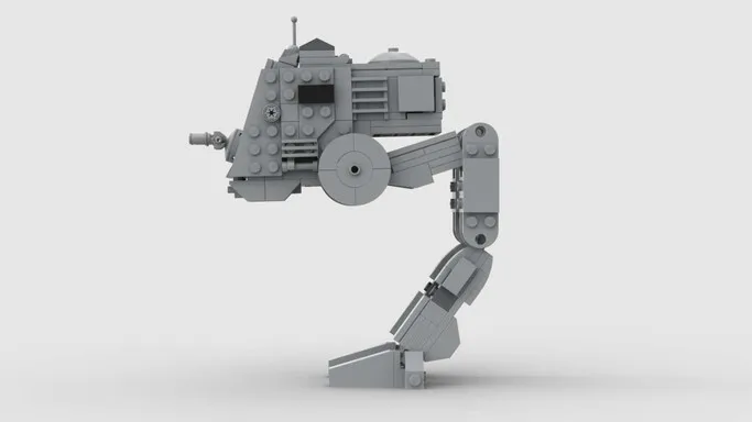 

Interstellar technology building block MOC all terrain walking Mini Robot transport AT-PT assembled toy model boy Christmas gift