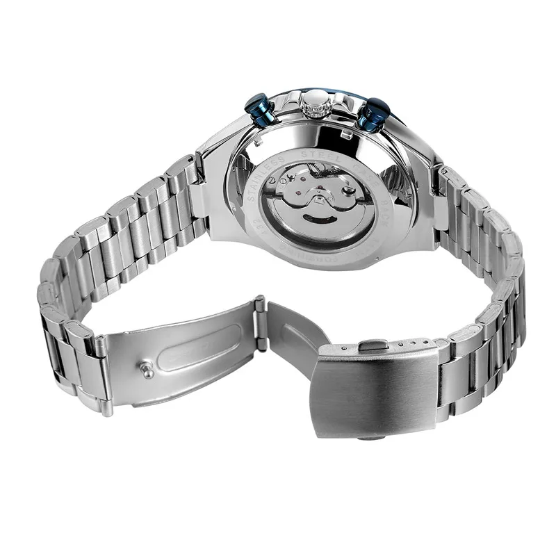 FORSINING Stainless Steel Men Wristwatch Automatic Mechanical Military Sport Male Clock Top Brand Luxury Classic Man Watch 6911 | Наручные