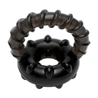 Двойное кольцо на пенис для задержки эякуляции, кольцо для пениса, Секс-игрушки для Для мужчин мужской эрекции носилки увеличить Для мужчин t