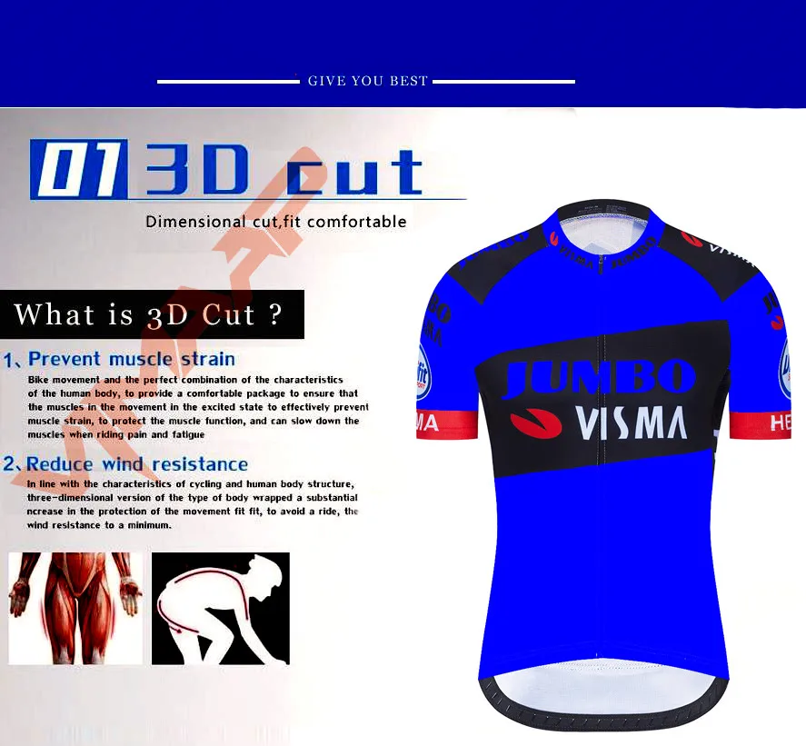 

2020 jumbo Summer Cycling Jersey Set Breathable MTB Bicycle Cycling Clothing Mountain Bike Wear Clothes Maillot Ropa Ciclismo