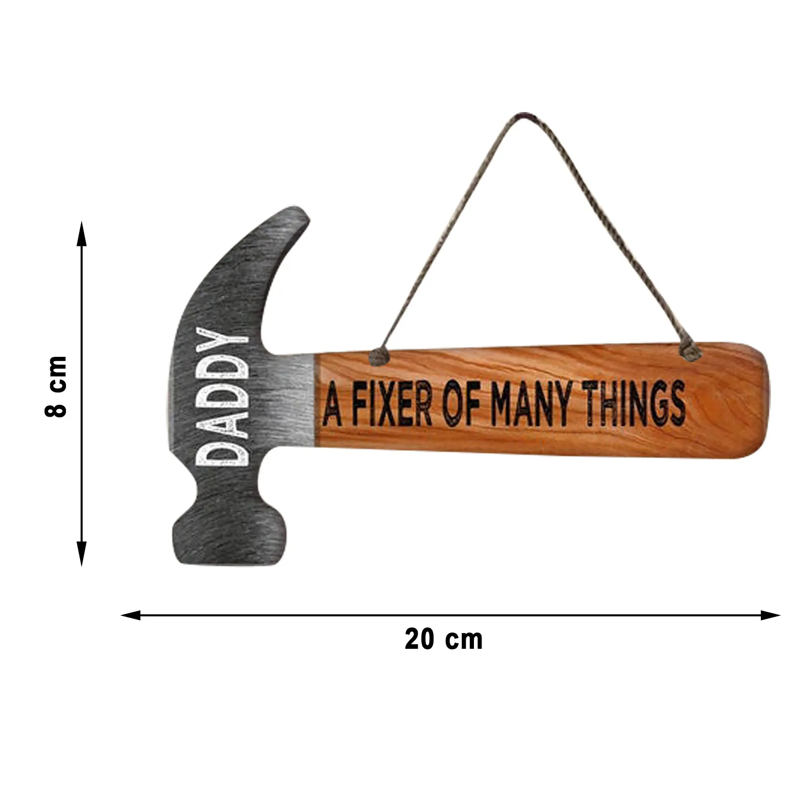 

Father's Day Gift Acrylic Hammer Pendant Decor Wall Mount Acrylic Art'Dad' Pendant Home Living Room Decoration