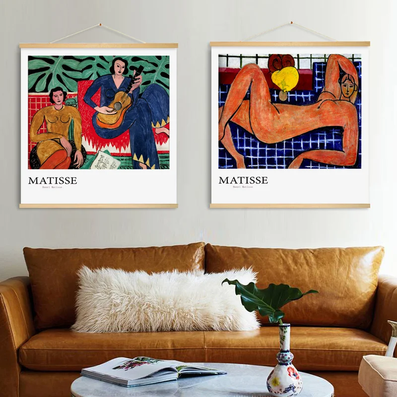Современный простой тканевый подвесной гобелен Matisse в стиле Instagram для спальни