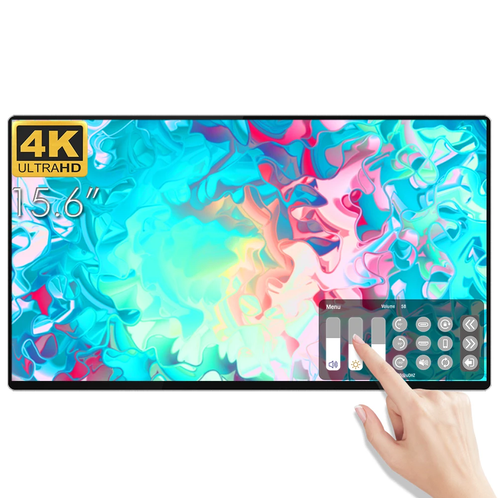 Автоматически вращающийся светодиодный сенсорный экран IPS интерактивный